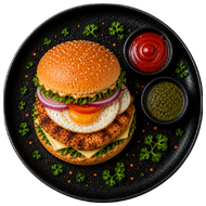 Egg And Chicken Burger