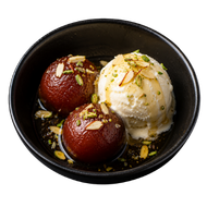 Gulab Jamun With Ice Cream